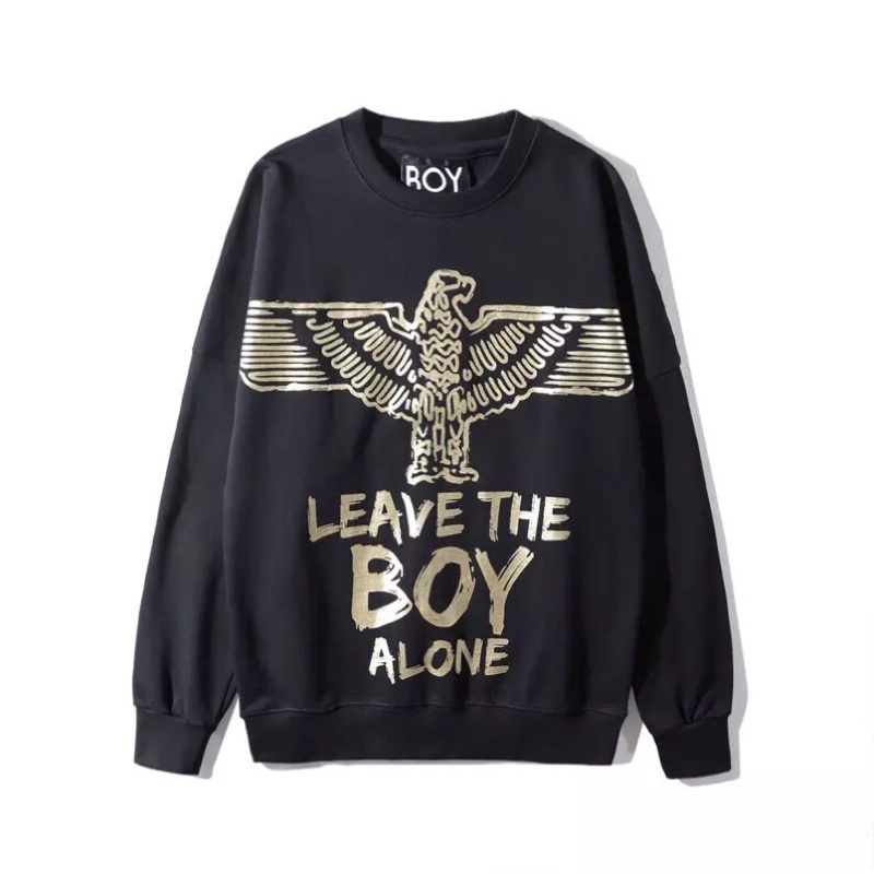 BOY24 SWEATER HOODIE BOY LONDON WINGS GOLD IMPORT PRIA WANITA ASIA EROPA KOREA AMERIKA