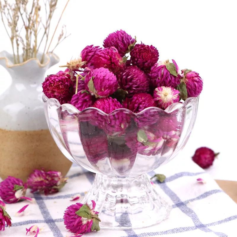 Purple Globe Amaranth Flower Tea : Teh Bunga Amaranth Ungu 50 Gram