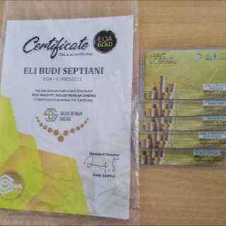 Termurah Paket Reseller EOA GOLD Emas Logam Mulia 24 karat