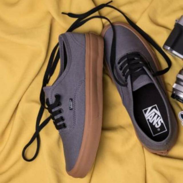Vans Authentic Abu Grey Gum Waffle Dt Made In China