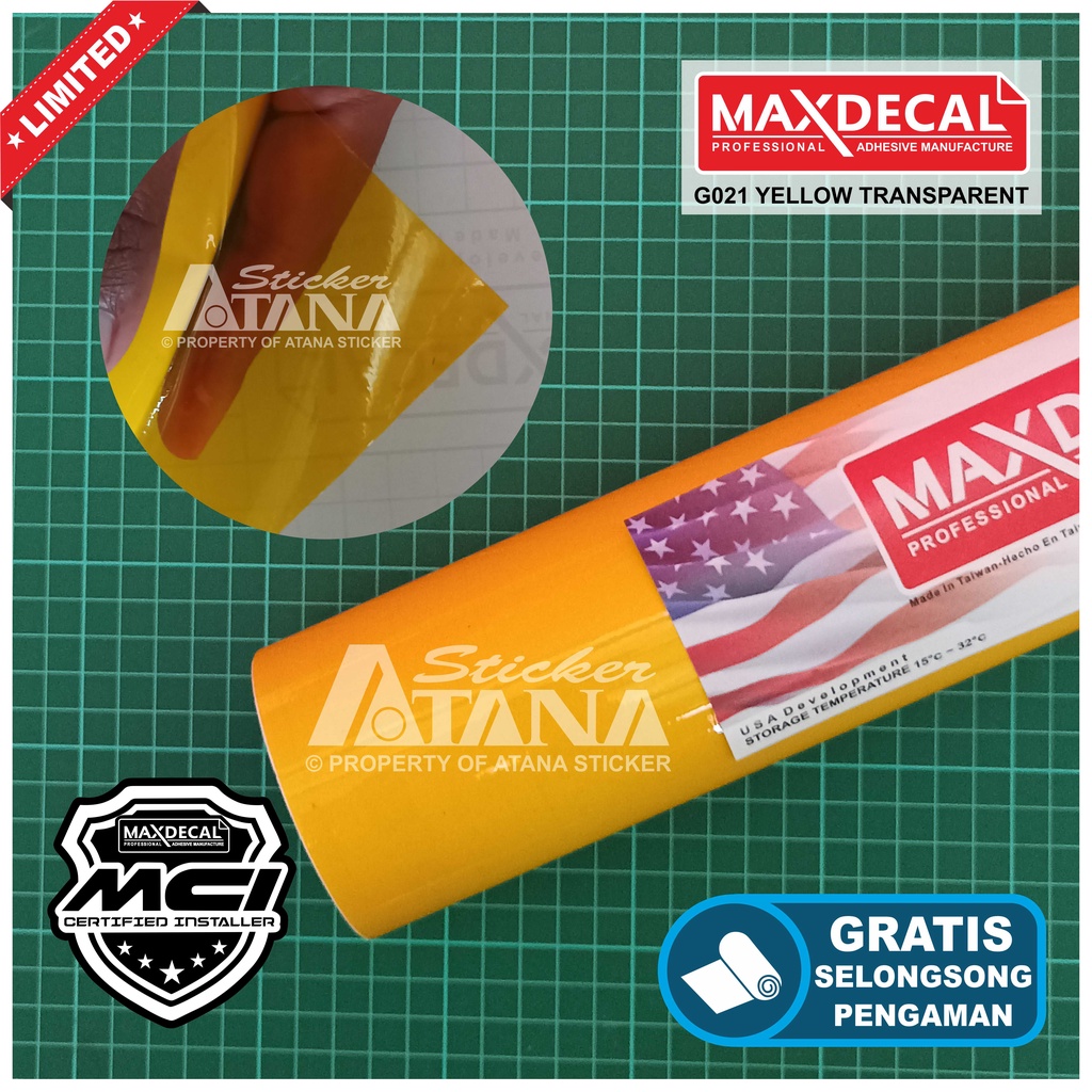 Skotlet Kuning Transparan Maxdecal Scotlet Yellow Transparent Stiker Tembus Pandang Bening Sticker Hybrid Scolite Smoke Scotlight Anti Gores Transparant Decal Vinyl Wrap Body Dekorasi Aksesoris Lampu Headlamp Motor Mobil Hp Laptop Neon Box NMAX PCX Aerox