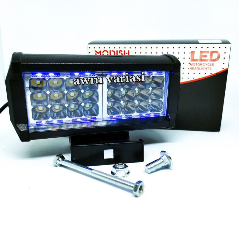 Lampu Tembak Sorot LED Cwl 24 Mata Senja biru Spot Light Workligt Lampu Tembak Cwl Daymaker Universal