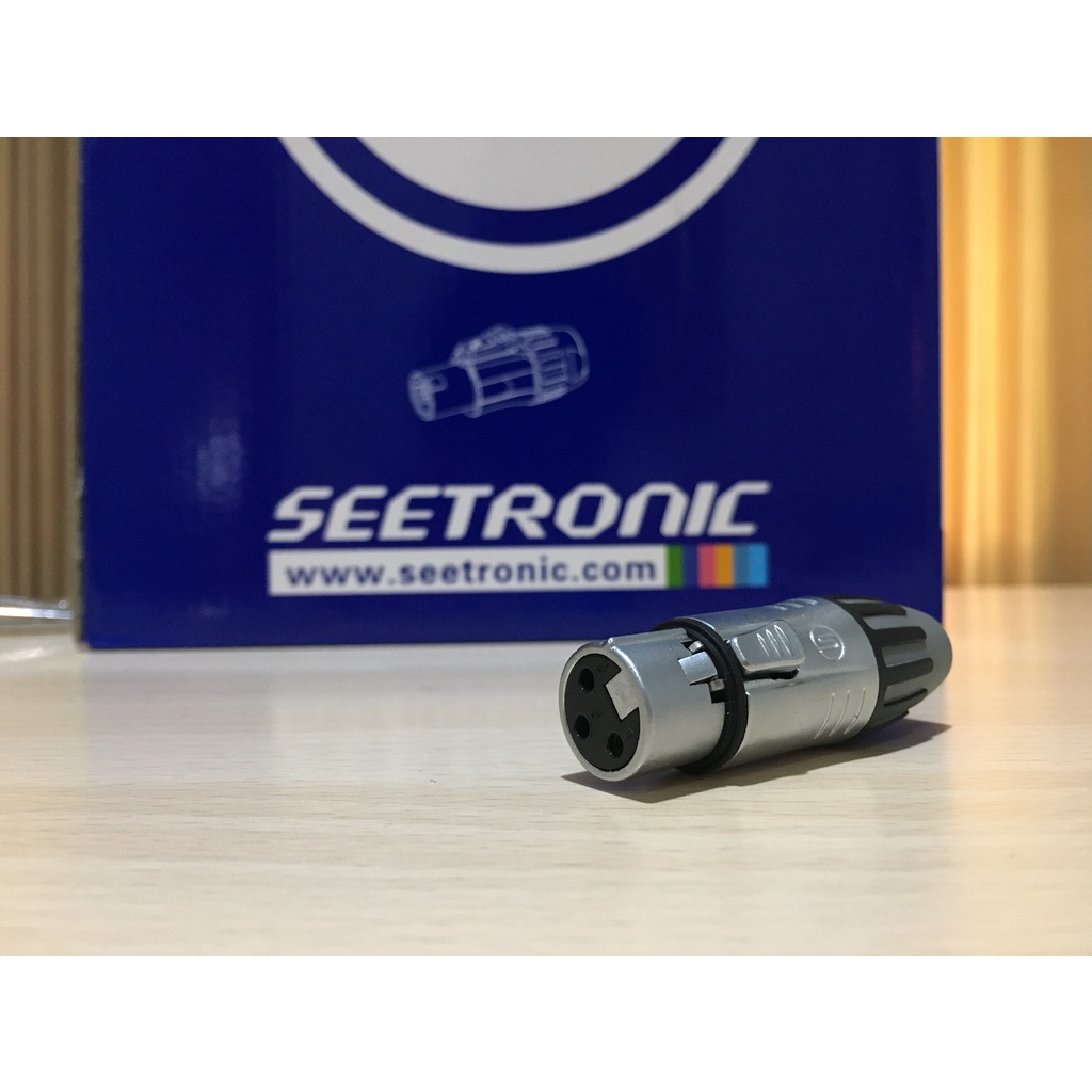 SOCKET SOKET CANON XLR FEMALE NICKEL PLATED LPS NIKEL SEETRONIC SCMF3