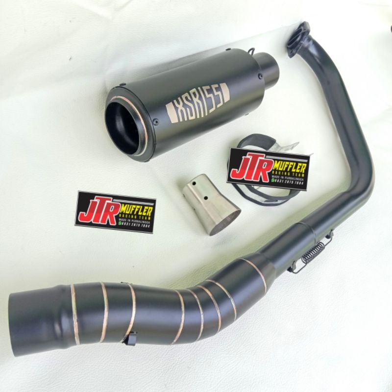 knalpot racing XSR 155 XSR155 black doff bonus db killer
