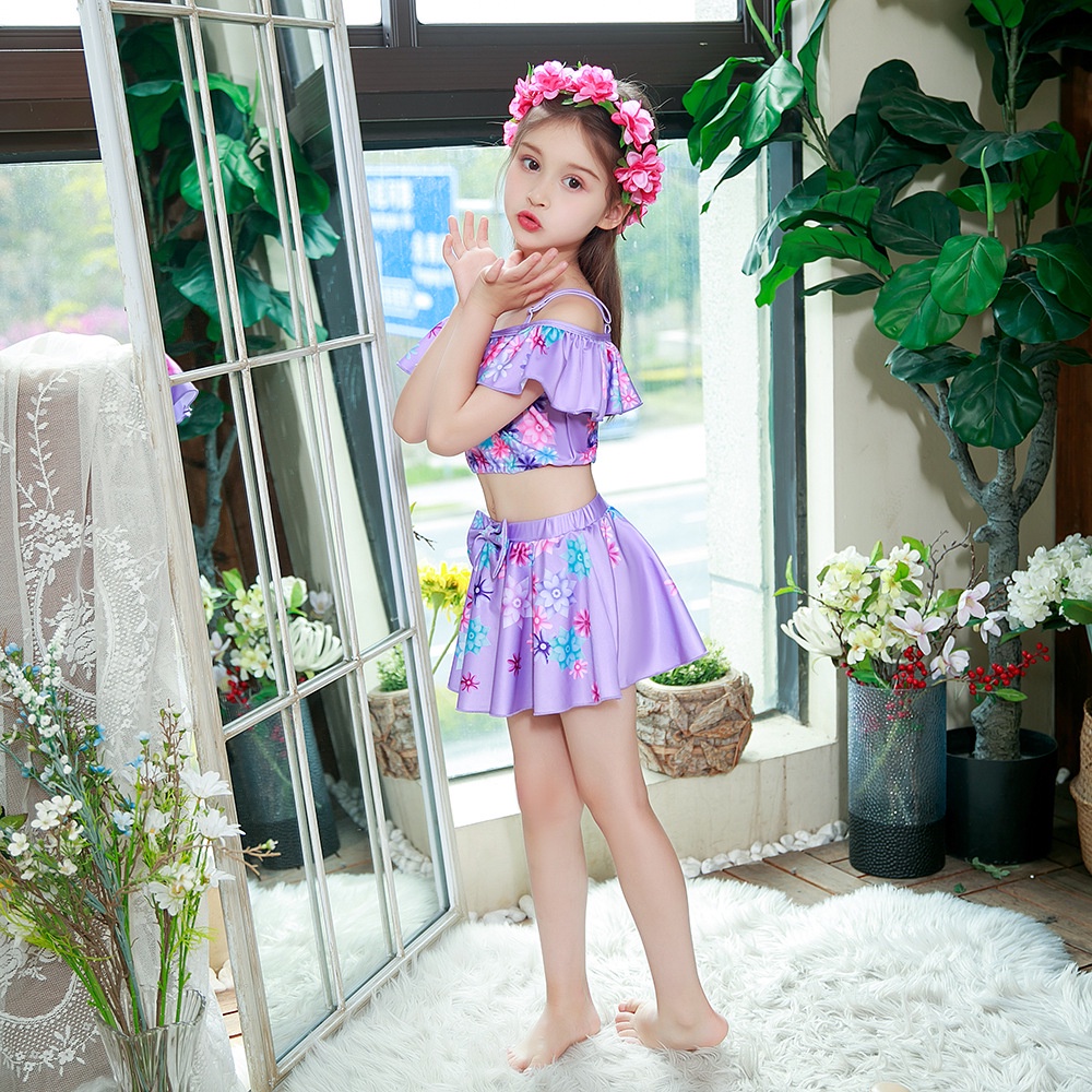 BAJUKIDDIE ENCANTO SWIMSUIT BAJU RENANG PRINCESS ANAK PEREMPUAN IMPORT LUCU