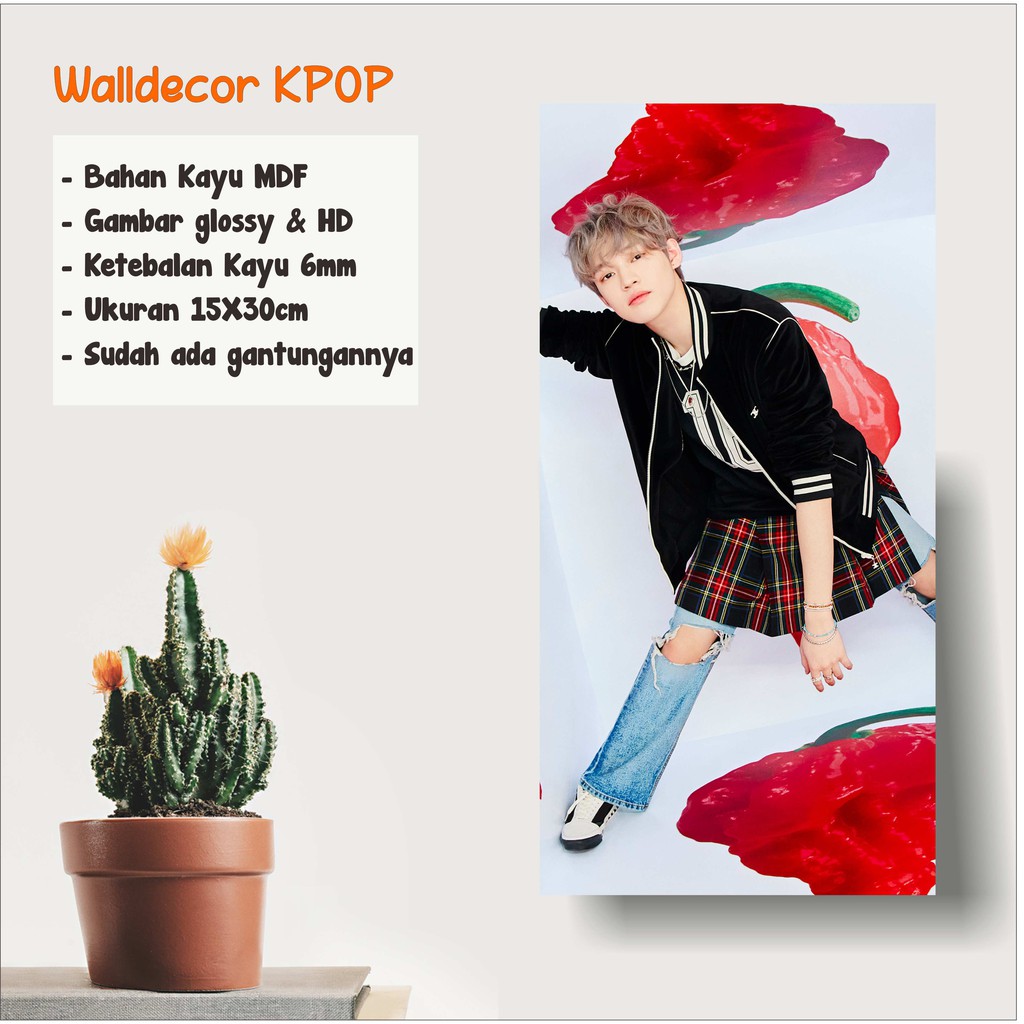 WALLDECOR CHENLE NCT DREAM HOT SAUCE JALAPENO WALL DECOR POSTER KAYU HIASAN DINGDING KOREA GLOSSY