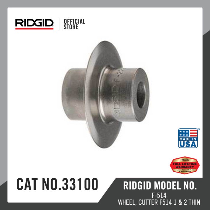 RIDGID Wheel, Cutter F514 1 & 2 Thin-33100