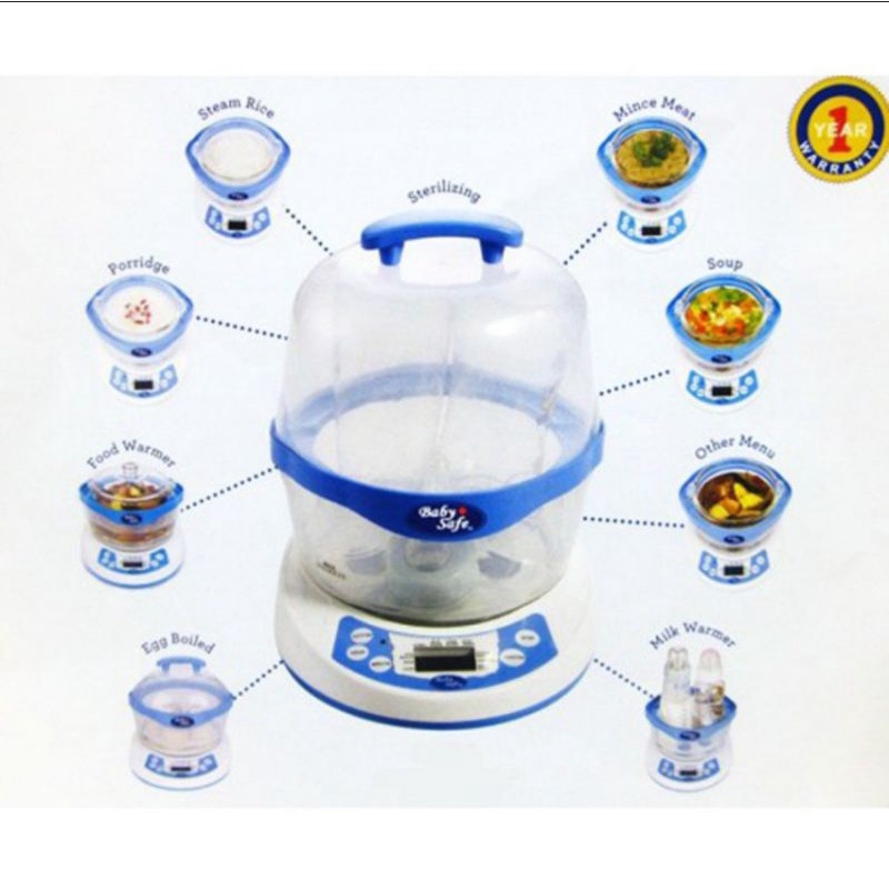 Baby Safe 10 in 1 Multifunction Steamer