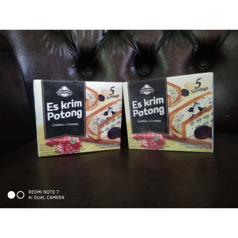 

es krim potong campina rasa cookies n cream 5x2s