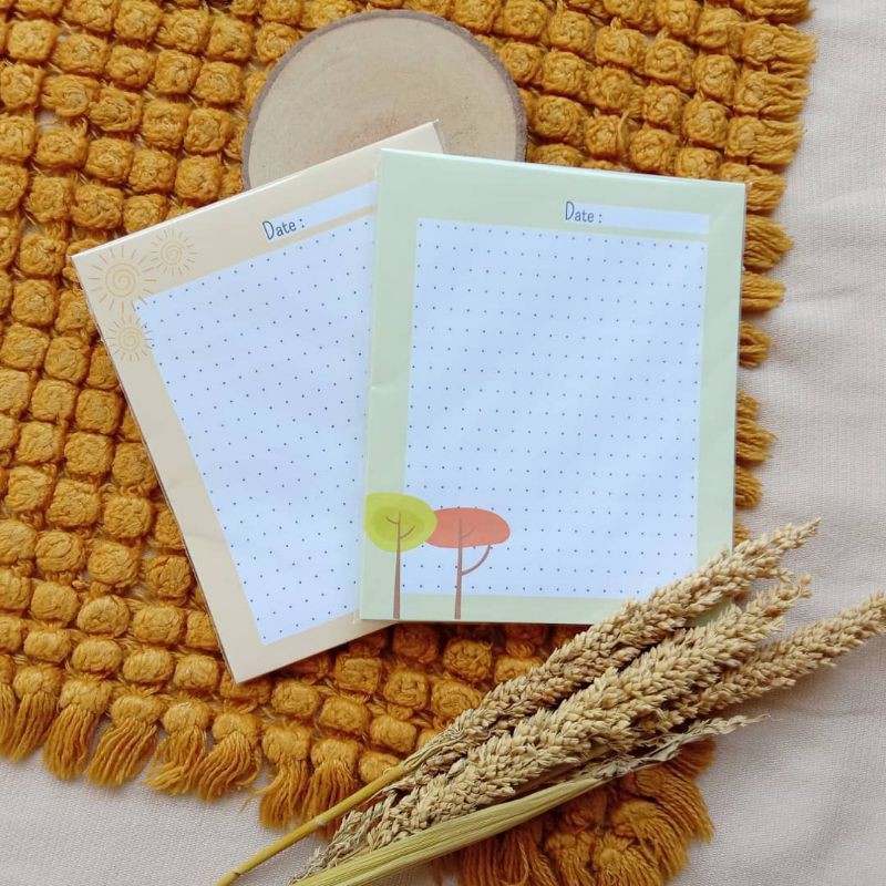 

DOTTED NOTEPAD AESTHETICS UKURAN 12,5 CM X 15 CM