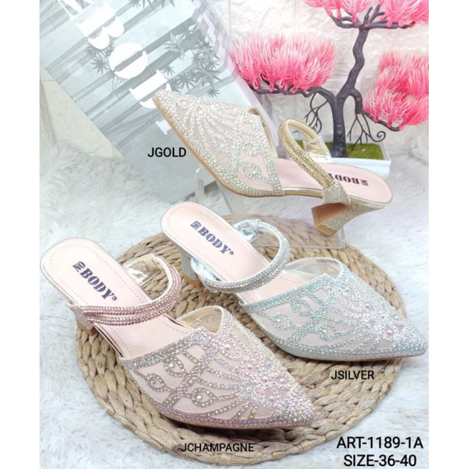 SANDAL HAK IMPORT WANITA NOBODY 1198-1