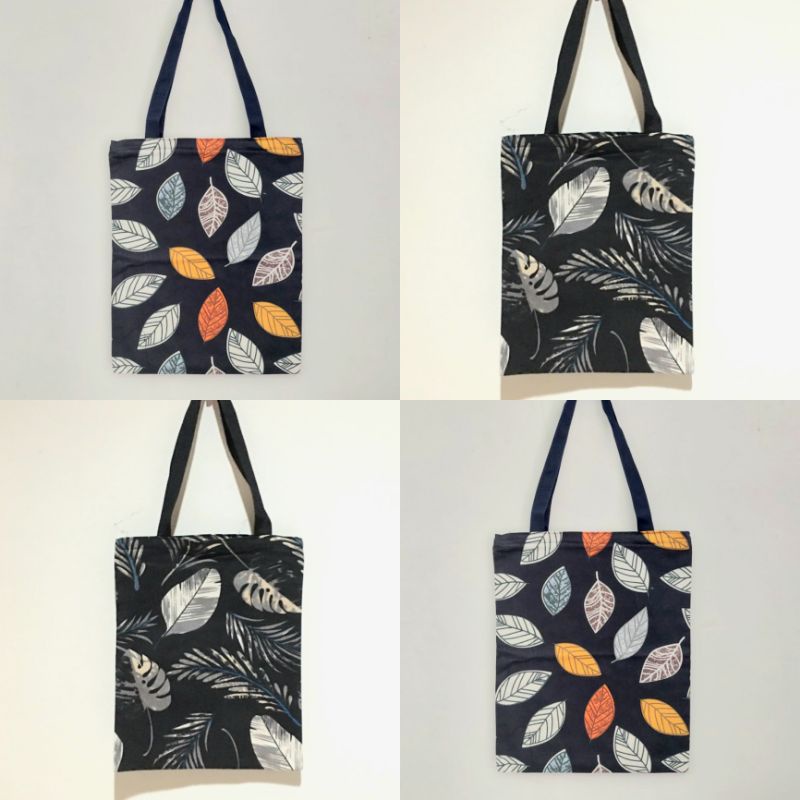 Totebag Kanvas Motif Tas Kuliah Ukuran 35×40 cm