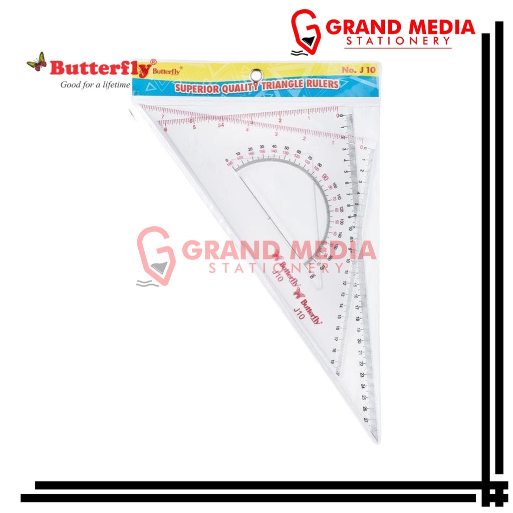 

[GRAND MEDIA] PENGGARIS SEGITIGA BUTTERFLY CLASSIC NO 10 / J10