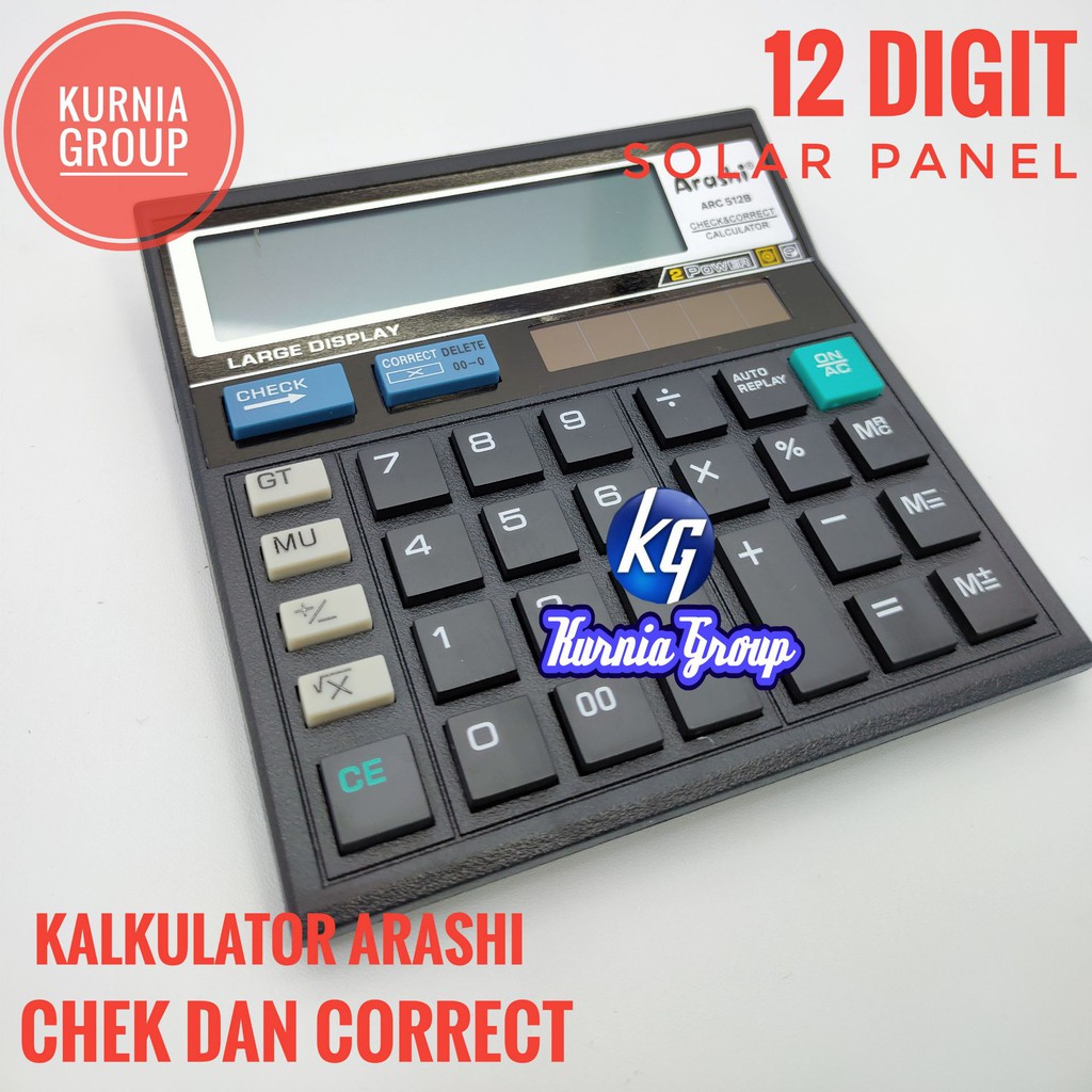 

Kalkulator 512 Calculator 12 Digit Chek Untuk Bakul Jualan Di Toko Enak di Pakai Alat Mesin Penghitung Berkualitas