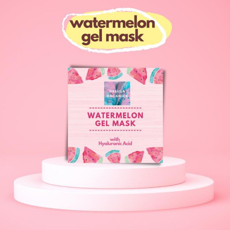 [DIST.MEDAN][FREE GIFT] GEL MASK SAFFRON WATERMELON DELULA ORGANICS OFFICIAL LULA ORGANICS