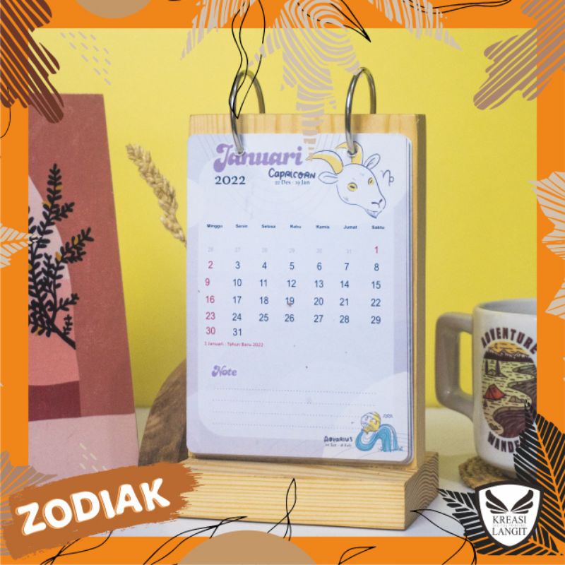 

KALENDER MEJA SATUAN TIPE ZODIAK / BISA CUSTOM FOTO DAN TULISAN / BAHAN KAYU DAN KAERTAS PREMIUM