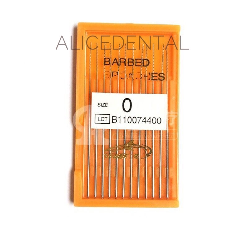 Jarum miller miler smooth broach Dental barbed broaches 0 00 000 52mm barbed broach ekstirpasi endo endodontic eksterpasi