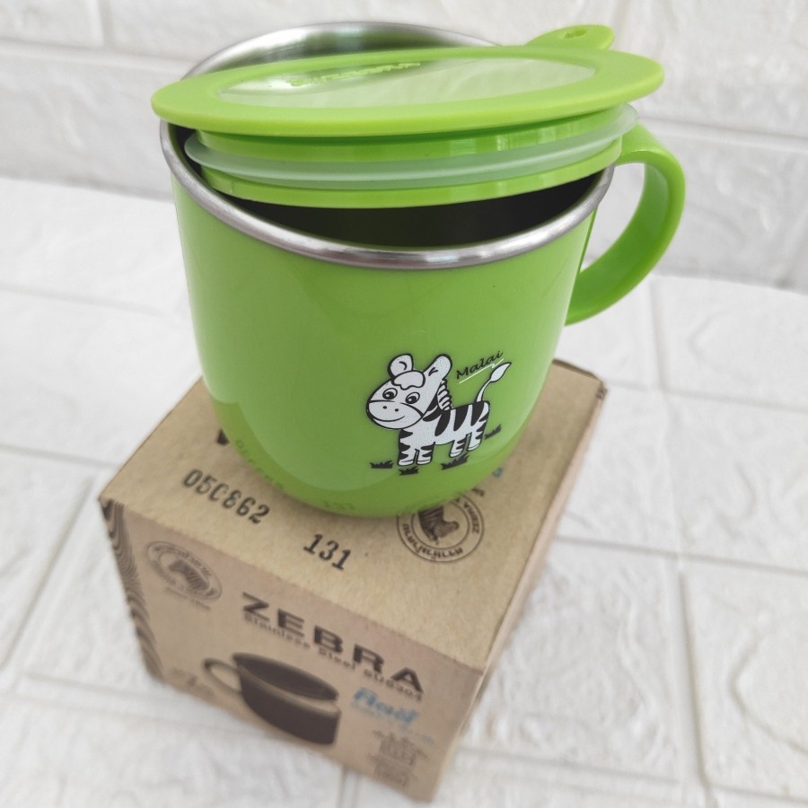 zebra kiddy mug with lid 112540