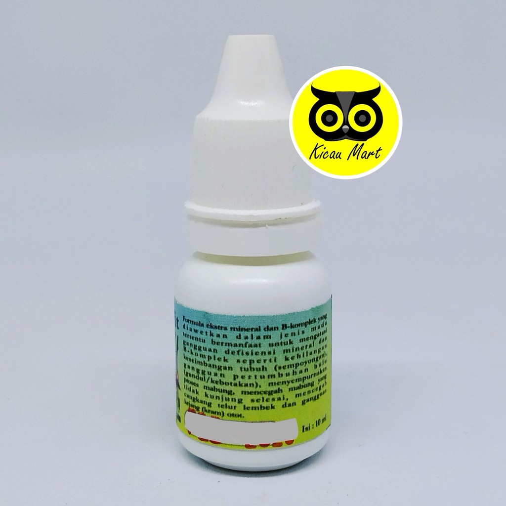 VITAMIN THERAFIT GOC OBAT BURUNG TETELO LUMPUH CANGKANG LEMBEK BOTAK BULU RONTOK MABUNG LAMBAT VTBR10GP