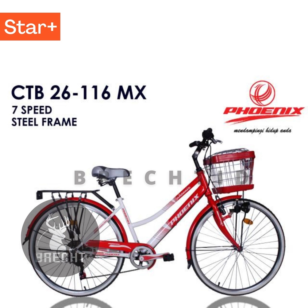 (PENGIRIMAN JNE/INDAH) Sepeda CTB Phoenix 26-116 MX 7 Speed Steel Frame