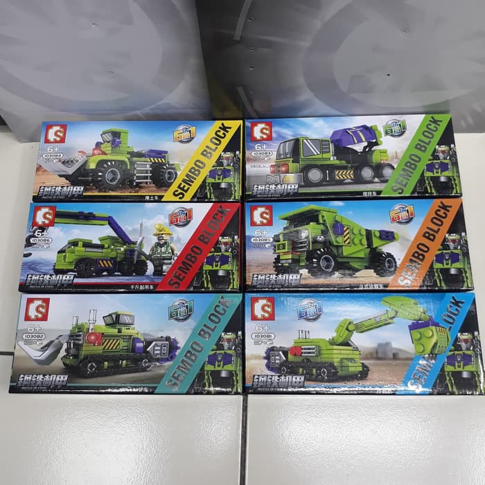 ITN - sembo block 103081-103086 6in1 mecha of steel