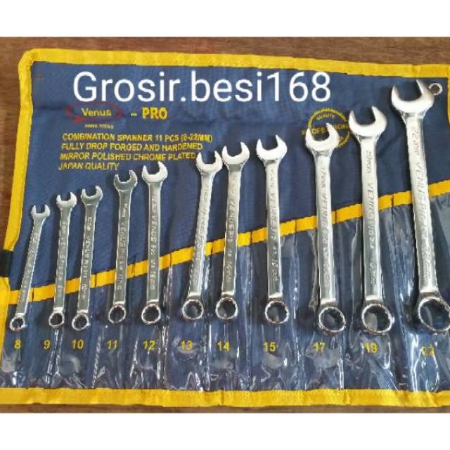 Kunci ring pas set Venus PRO 8-22  /8-24 Japan Quality s.d no 22/ 24 100% original reng pas set