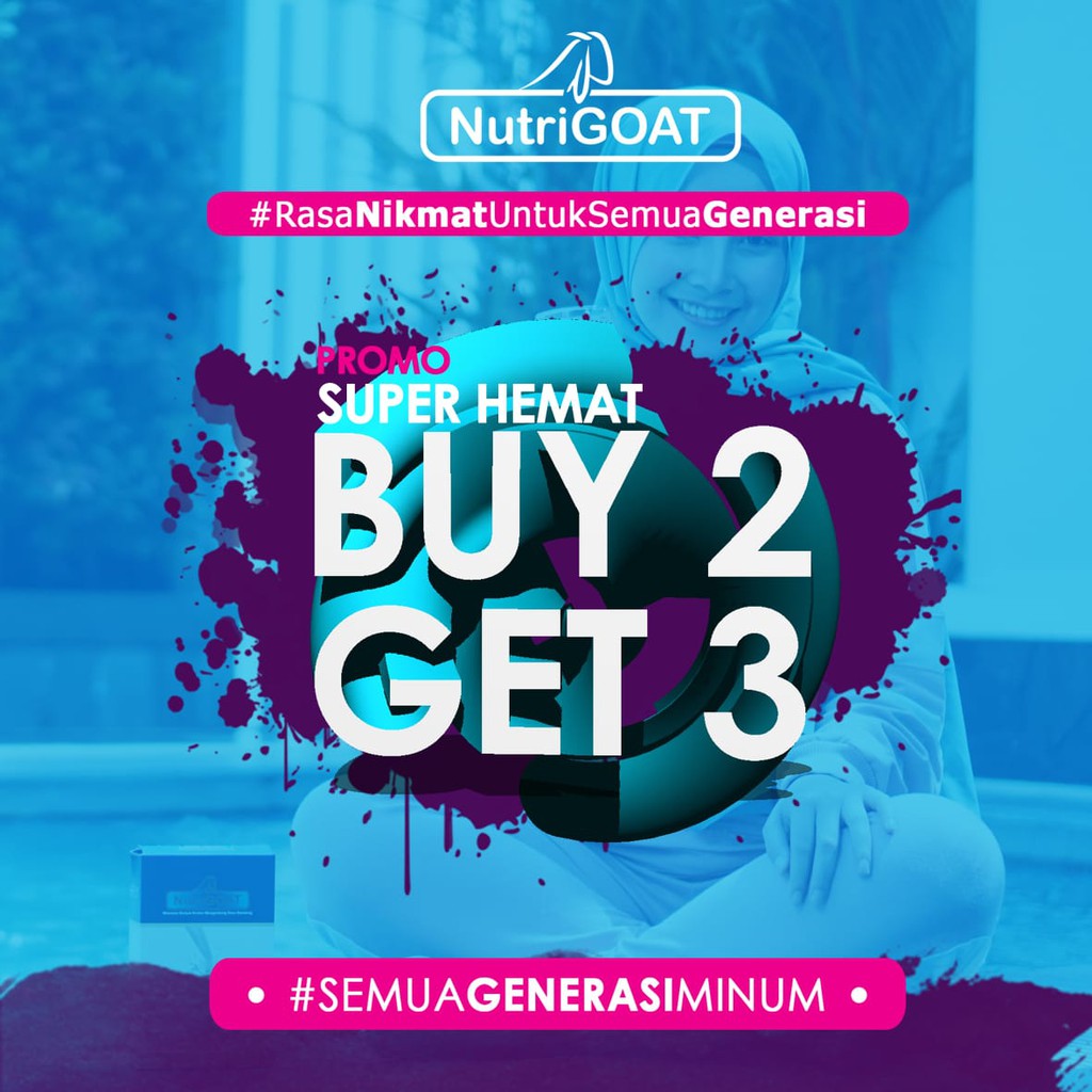 

PROMO MENARIK! Nutrigoat 200 gram Buy 2 Get 3!