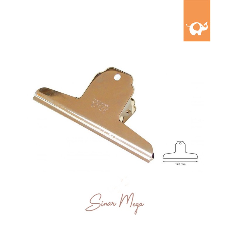 

Joyko Bulldog Buldog Clip 6-145 (6") / Klip / Penjepit Kertas Besar Murah