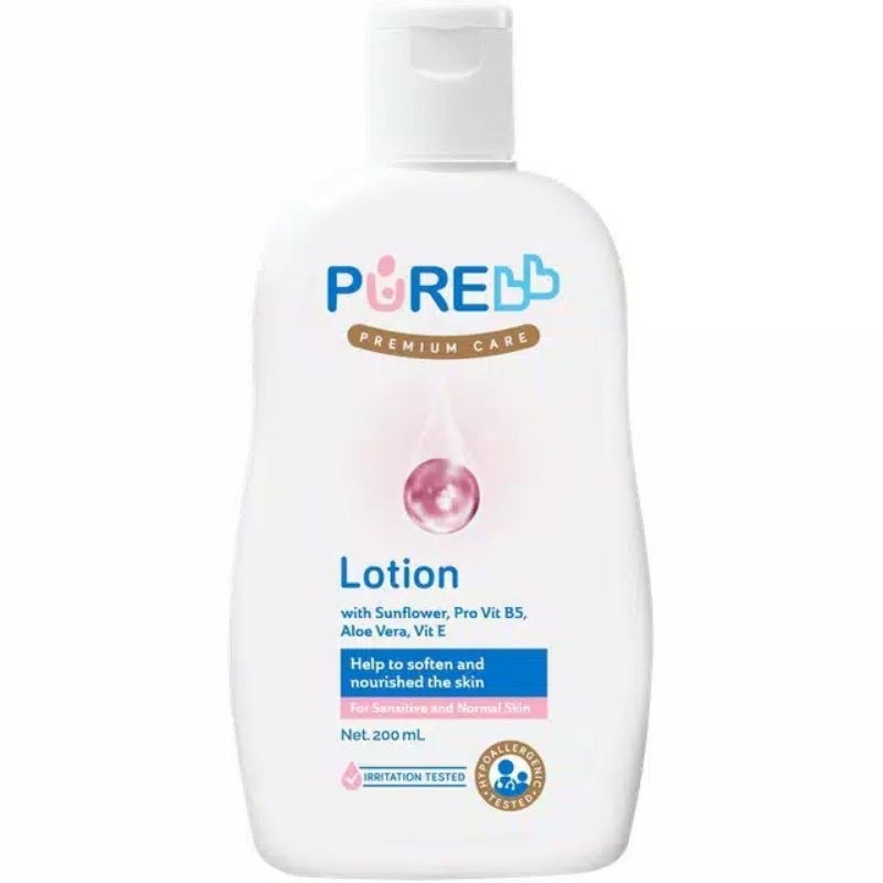 Pure BB Baby Lotion 80 ml / 200 ml Pure BB Lotion Pelembab kulit bayi