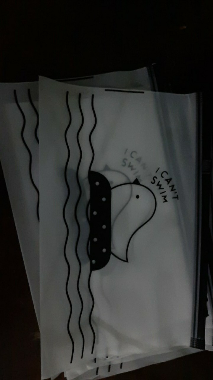 Pouch Masker Kantong Duck Anak Ayam Organizer Ziplock Zip Zipper Plastic Tempat Pensil Dompet