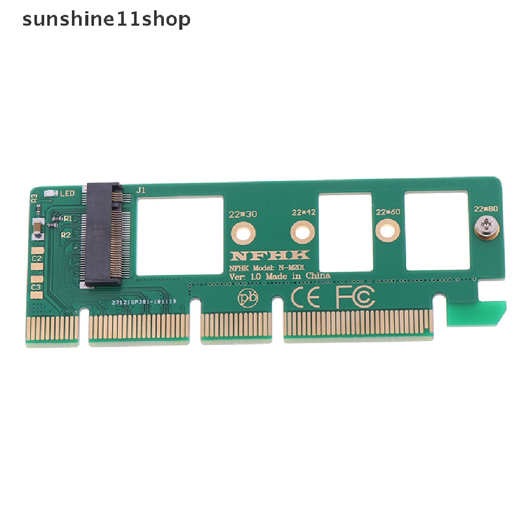 Sho Adaptor Konverter NVMe M.2 NGFF SSD Ke PCI-E express 3.0 16x x4