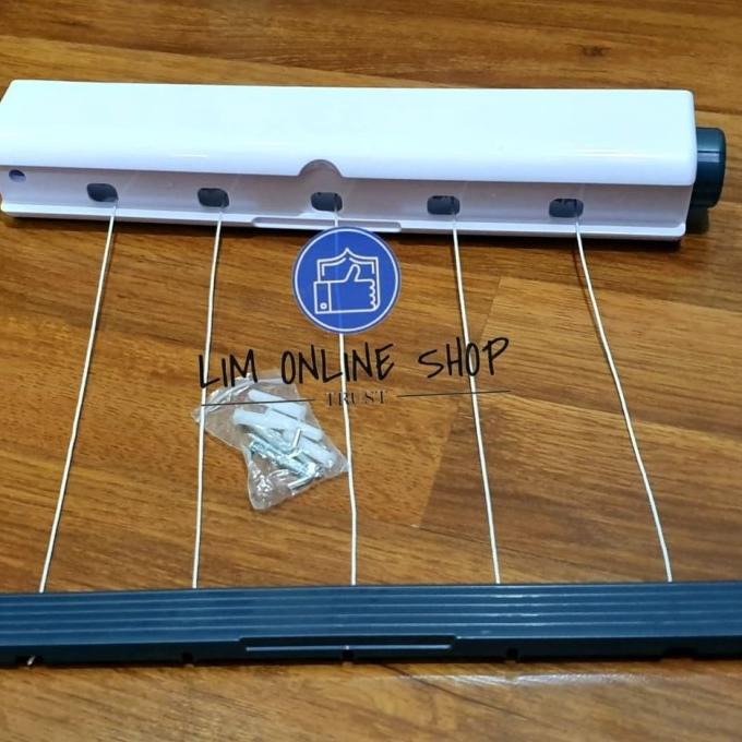 Jemuran Baju 5 Tali Woolite Original Retractable Indoor Outdoor Simple