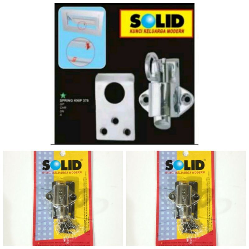 Spring Knip Solid Bulat/Kunci Jendela Solid/Slot jendela