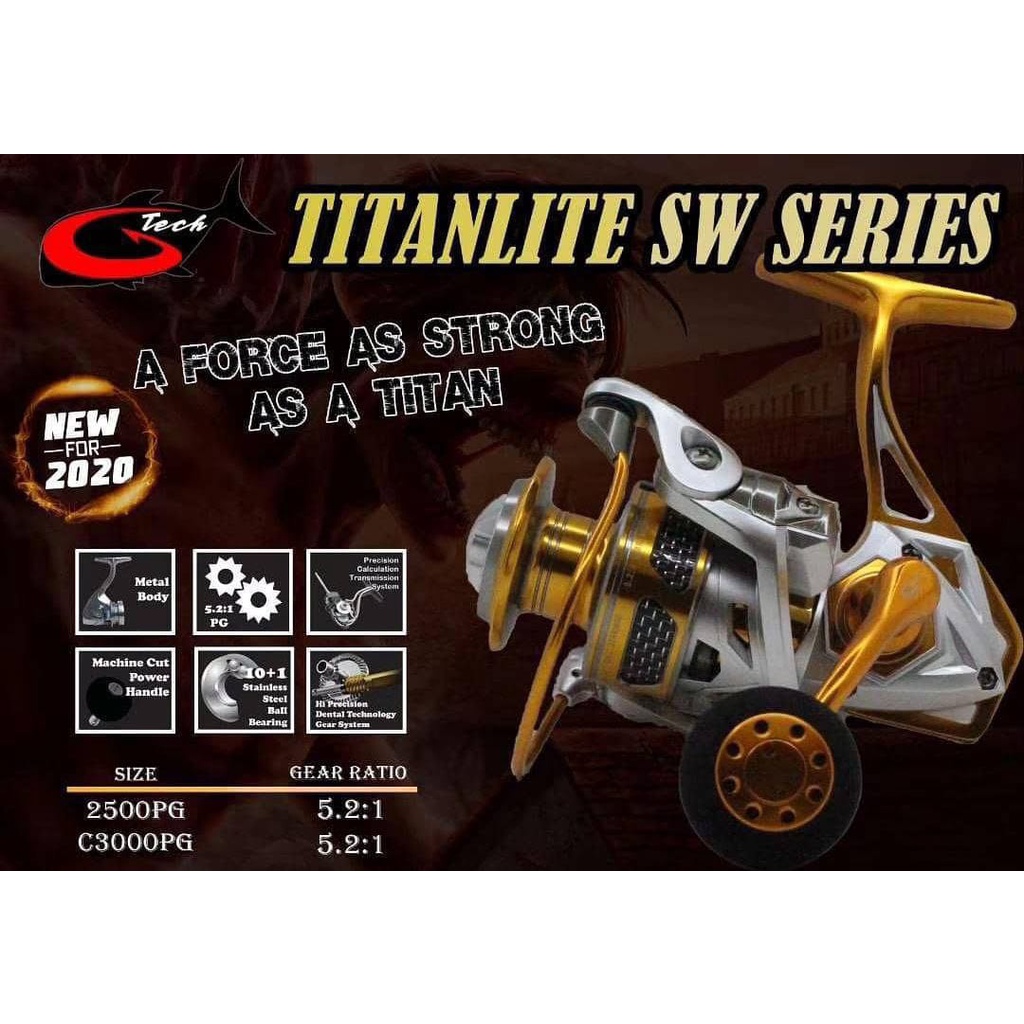 Reel G-tech TITANLITE  SW Series 2000PG