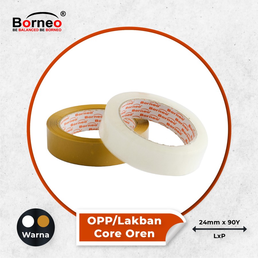 

TBMO (ECER) OPP TAPE BORNEO CORE ORANGE 24MMX90Y