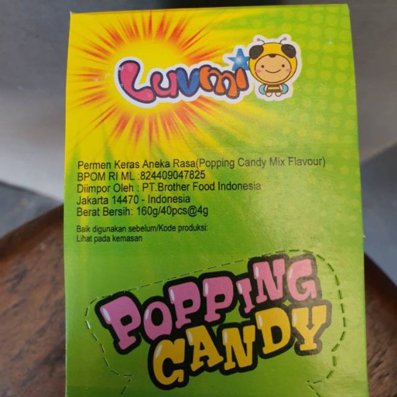 

popping candy/permen meletus/permen rasa per pack isi 40pcs