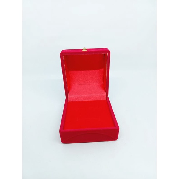 kotak perhiasan cincin/kotak dua cincin model simple/kotak cincin couple/kotak kado cincin