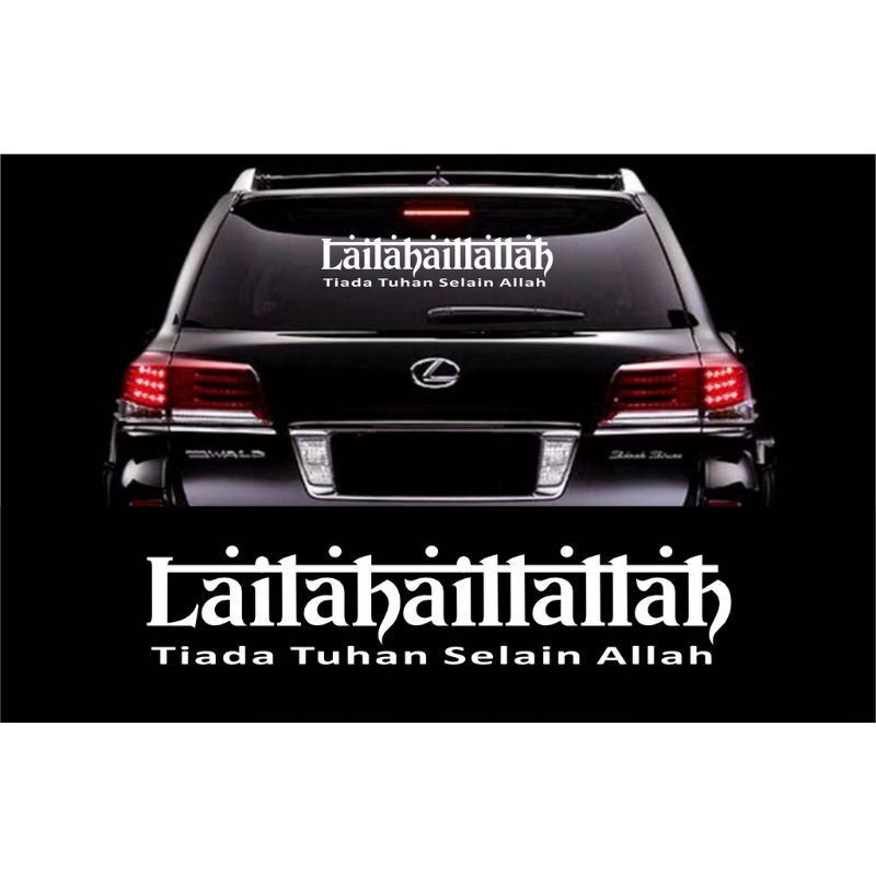 stiker mobil model arab stiker kaca belakang