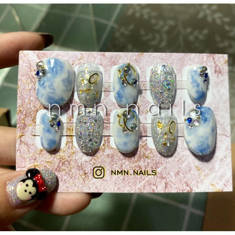 Press on nails / kuku palsu permata / aksesoris kuku palsu