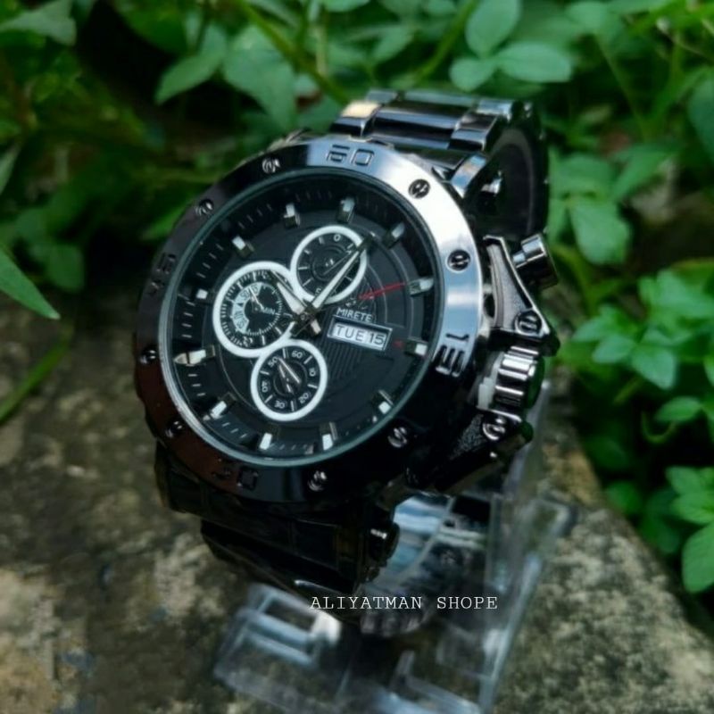 JAM TANGAN MIRETE TIPE TERBARU GOLD MODEL SIMPLE DAN MEWAH / FASHION PRIA JAM TANGAN PRIA RANTAI STAINLIS STEL TWATER RESISTANT COD BAYAR DI TEMPAT MIRETE ORIGINAL PREMIUM