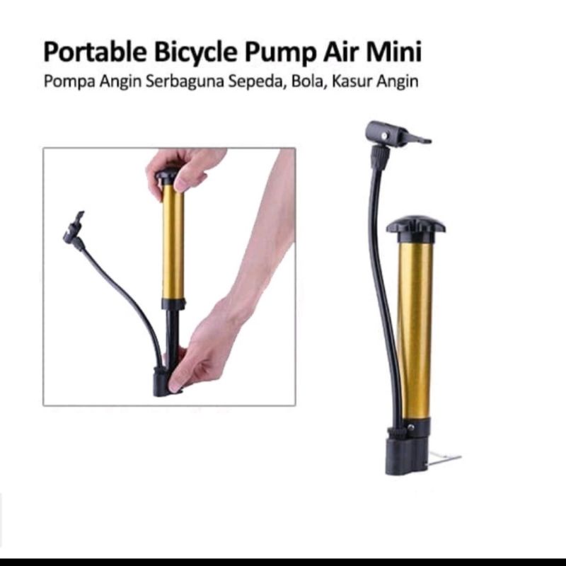 POMPA ANGIN MINI PORTABLE SERBAGUNA / POMPA BOLA BAN SEPEDA MINI