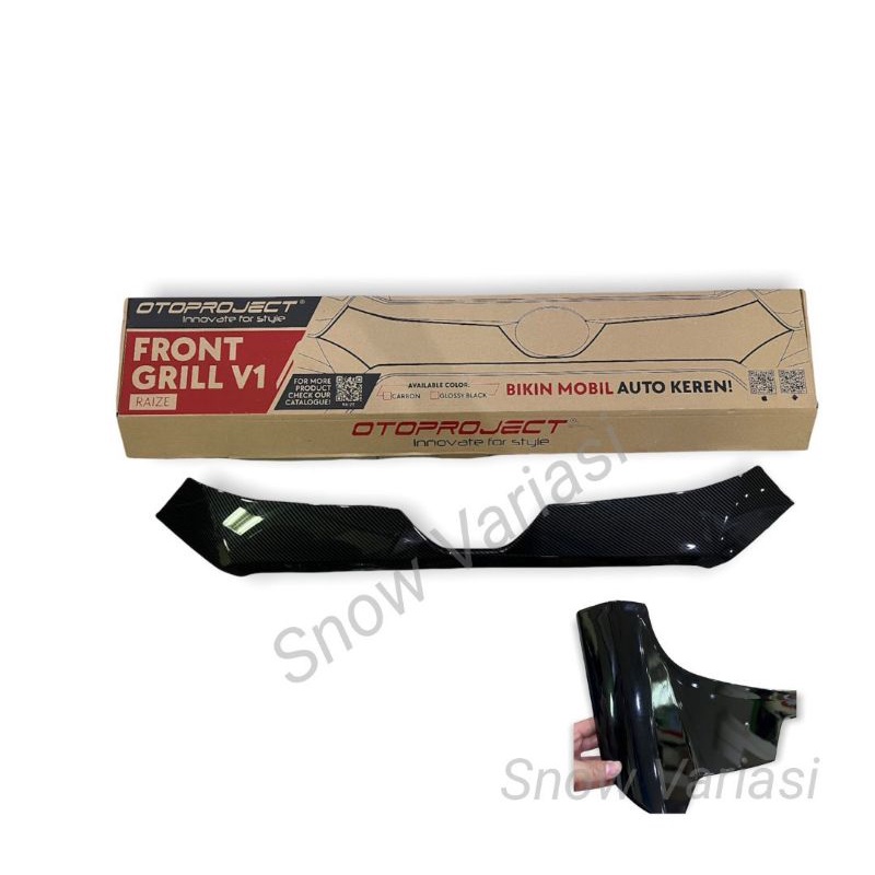 Grill Depan Bumper V1 Raize Rocky 2021 2023 2024 Hitam Carbon