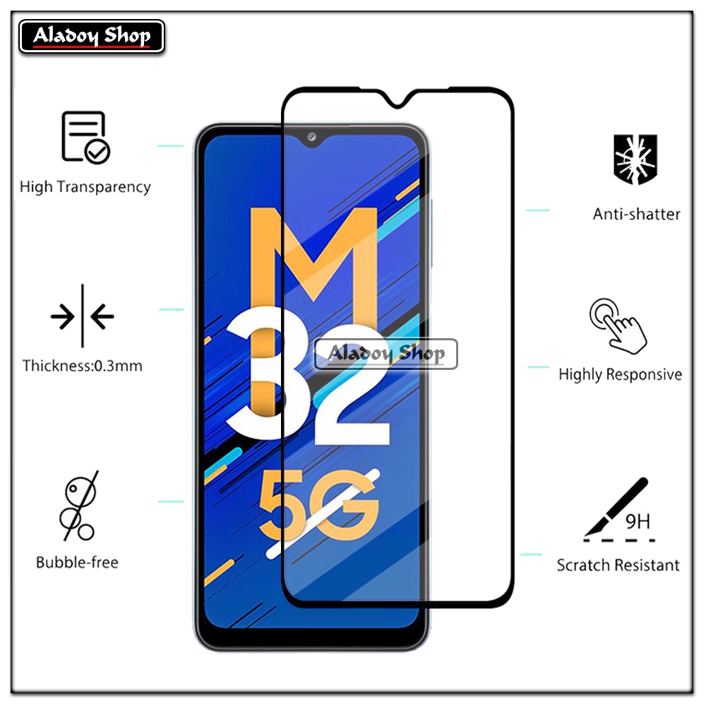 PAKET Tempered Glass Layar Samsung M32 5G 2022 Free Tempered Glass Camera