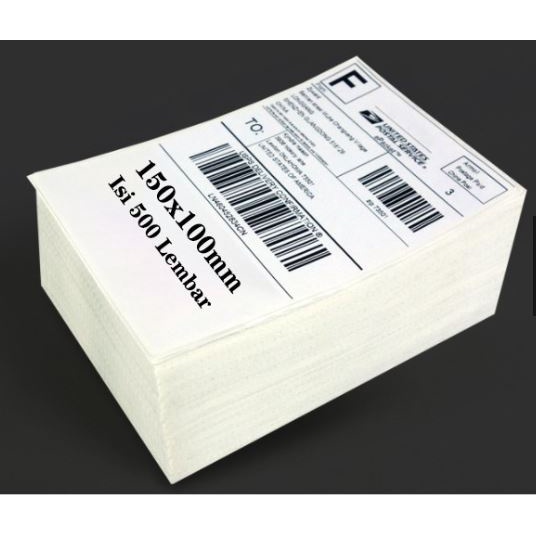 

Label Thermal 100x150 ukuran A6 1 biji / kertas sticker Thermal 100 x 150 TERMURAH / Supplier label Thermal / kertas thermal tumpuk / refill thermal printer / isi thermal printer / kertas thermal gulung / Kertas Label Pengiriman / stiker label online