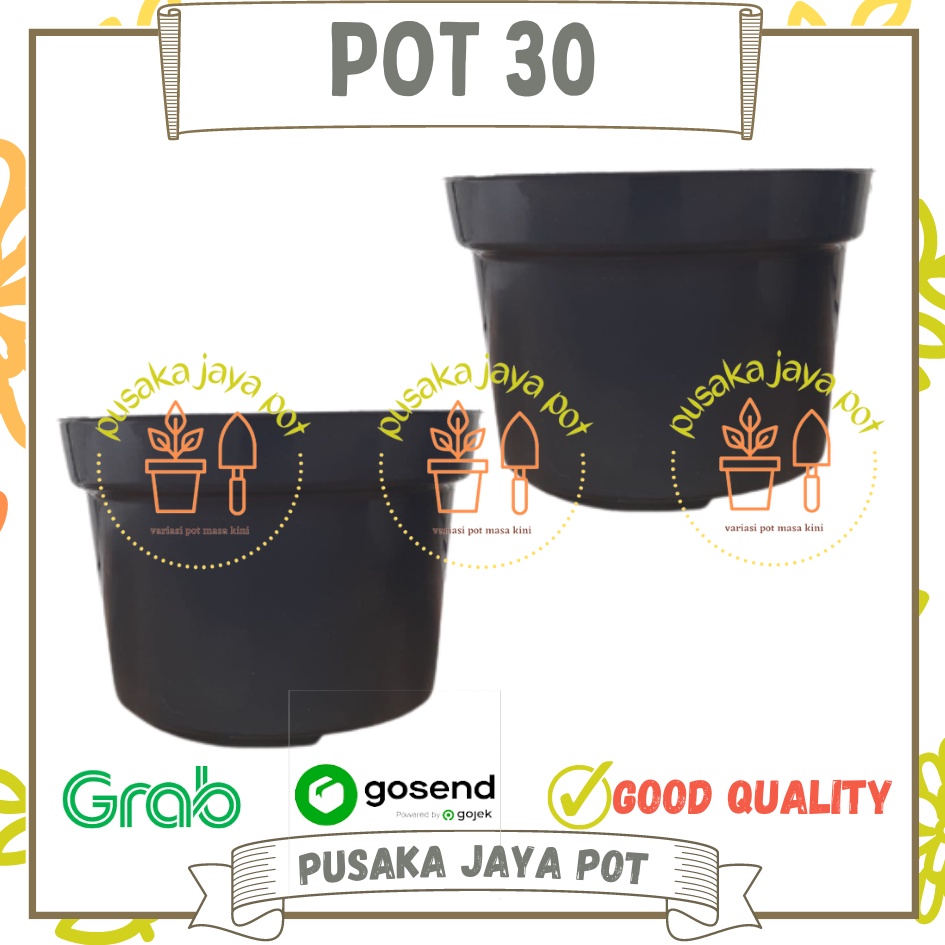 Pot 30 Hitam Pot Bunga Plastik Pot 30 Cm Hitam Tebal Murah Besar Grosir Pot Bunga Hitam Pot 30 Polos