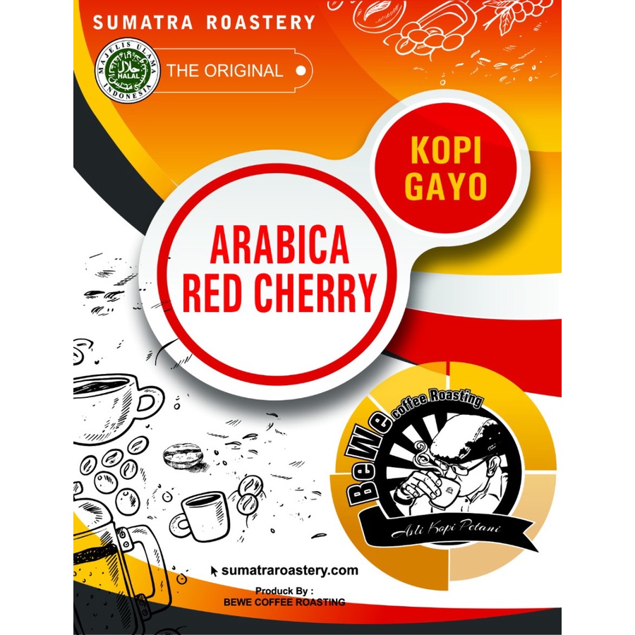 

KOPI ARABICA RED CHERRY 250 GRAM | SUMATRA ROASTERY KOPI GAYO