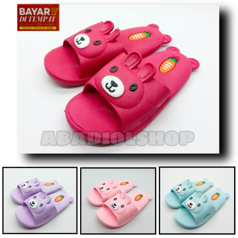 SANDAL ANAK IMPORT MOTIF KELINCI / SANDAL SELOP LALUNA KRAKTER KELINCI / SANDAL ANAK PEREMPPUAN / SANDAL SLIP ON ANAK TERMURAH / SANDAL KOKOP / SANDAL TRENDY ANAK / SANDAL CASUAL / SANDAL ANAK-ANAK / SANDAL FLIP FLOP ANAK / SANDAL KARET / SANDAL IMPORT