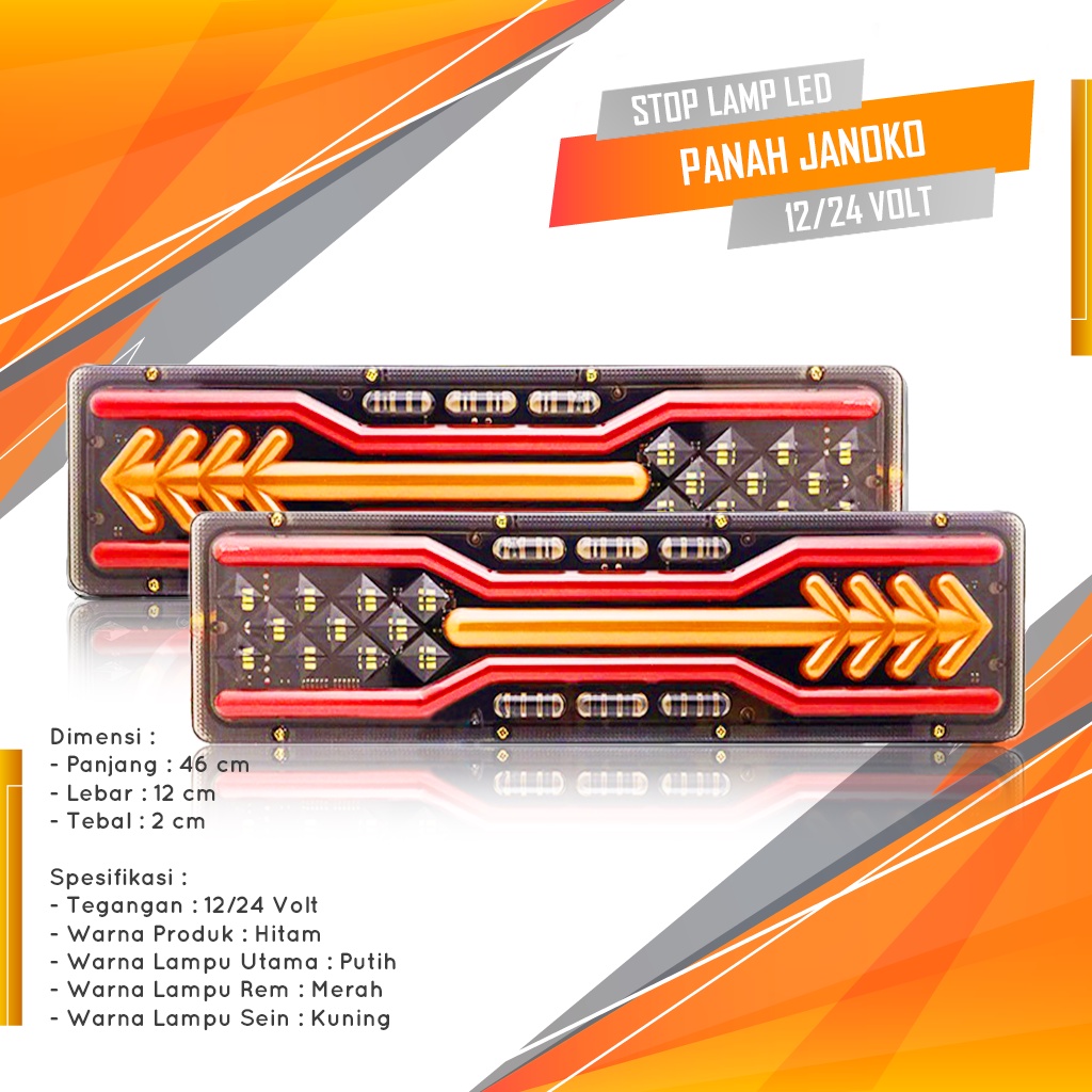 Lampu Stoplamp Truck Panah Stop Lamp Truck Lampu Belakang Truk Lampu Rem Truk Lampu Variasi Truk