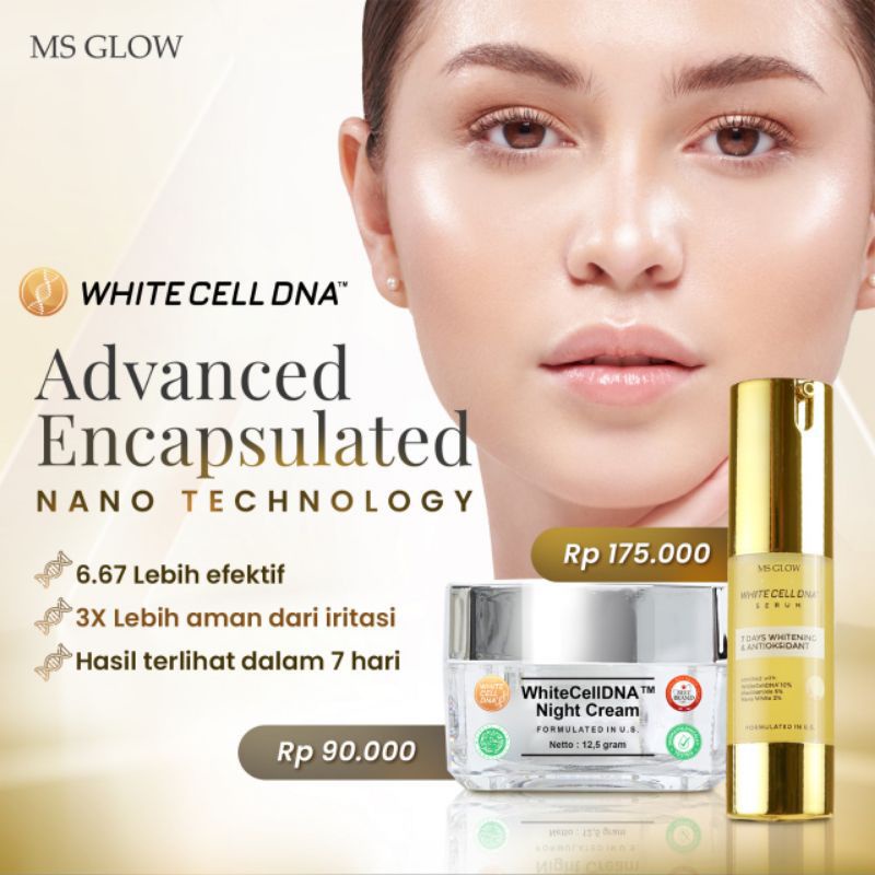 Serum white Cell DNA krim malam white Cell DNA MS GLOW
