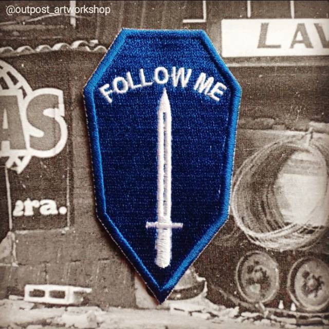 Patch Infantry School US Army Emblem Bordir Military